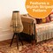 Vintiquewise Bamboo Lantern-Style Floor Lamp with Tripod Stand & Glass Insert – Farmhouse & Modern Boho Standing Light for Warm Mood Lighting in Living Room Bedroom Dining Room and Home Studio, 29"